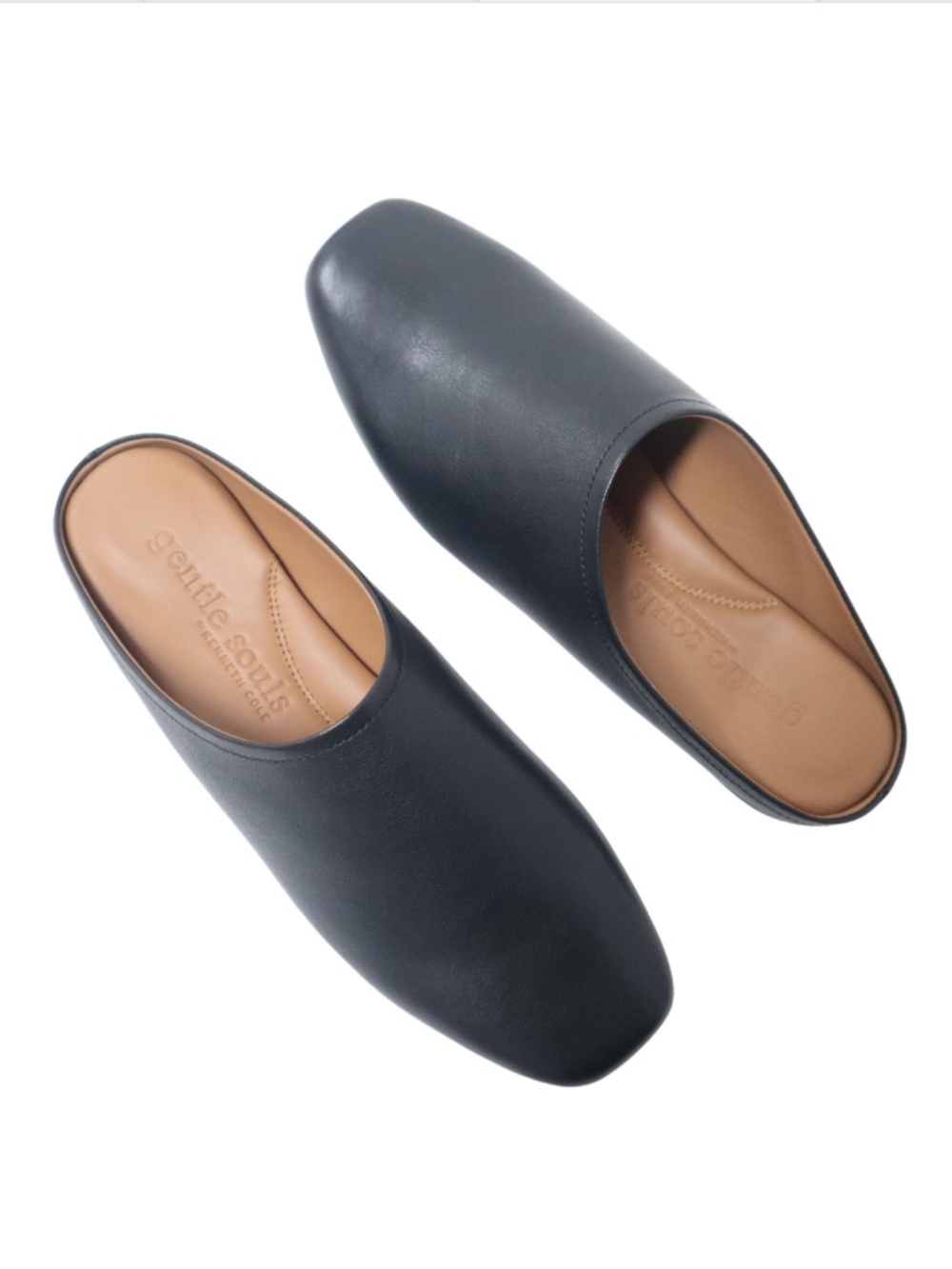 Gentle Souls Leather Wanda Mule in Black